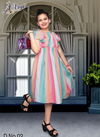 Pink Colour Latest Fancy Designer One pis Style Western Party Wear Poli Rayon Children Wear Collection TULLI 02